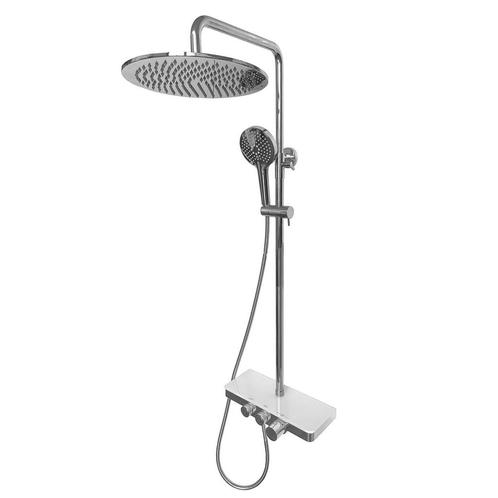 BWS Regendouche | Pioggia | met Handdouche Chroom | Opbouw, Doe-het-zelf en Verbouw, Sanitair, Kraan, Nieuw, Chroom, Ophalen of Verzenden