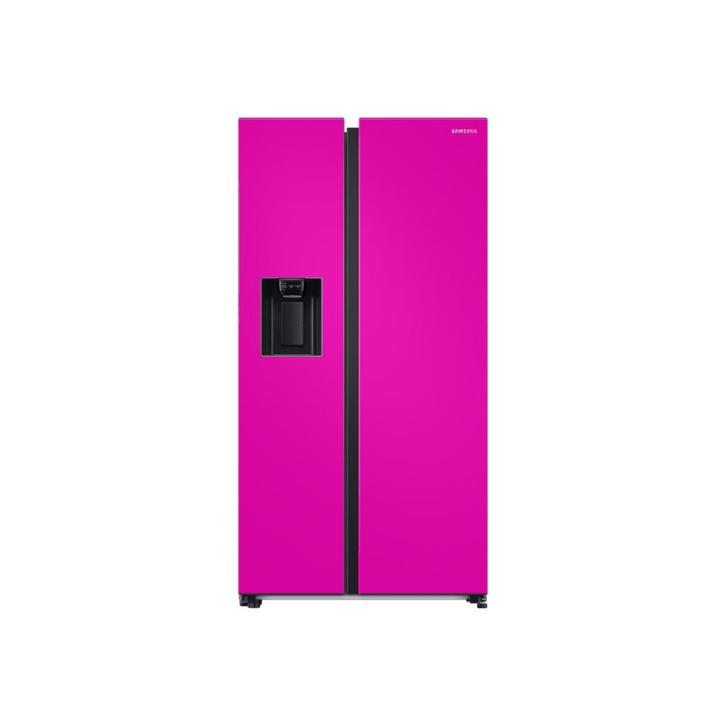 €1949 Samsung RS68A ROZE Amerikaanse koelkast Vrijstaand F, Witgoed en Apparatuur, Koelkasten en IJskasten, Met aparte vriezer