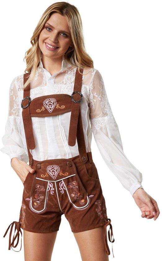 2dekans | dressforfun - Lederhose Ammersee M -, Hobby en Vrije tijd, Feestartikelen, Zo goed als nieuw, Ophalen of Verzenden