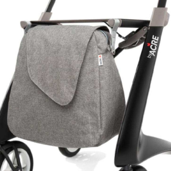 By ACRE CARBON rollator weekendtas - grijs, Diversen, Rollators, Ophalen of Verzenden