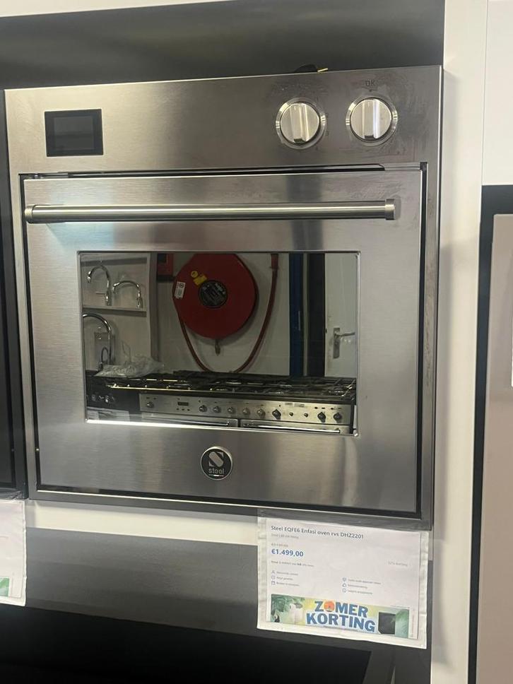 Steel EQFE6 Enfasi oven rvs DHZ22011499, Witgoed en Apparatuur, Ovens, Nieuw, Ophalen of Verzenden