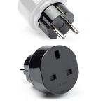 Reisstekker | Dubai naar Europa (Geaard, Type G  F), Verzenden, Nieuw