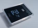 1 gram - Palladium - in een internationale blister (Zonder