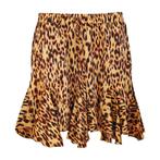 By Clara • korte rok met luipaard print • S/M, Kleding | Dames, Rokken, Maat 38/40 (M), Bruin, Verzenden, Nieuw