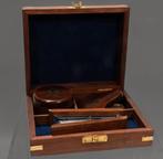 Sextant - Hout, Messing - Schreibtisch Set in hochwertiger