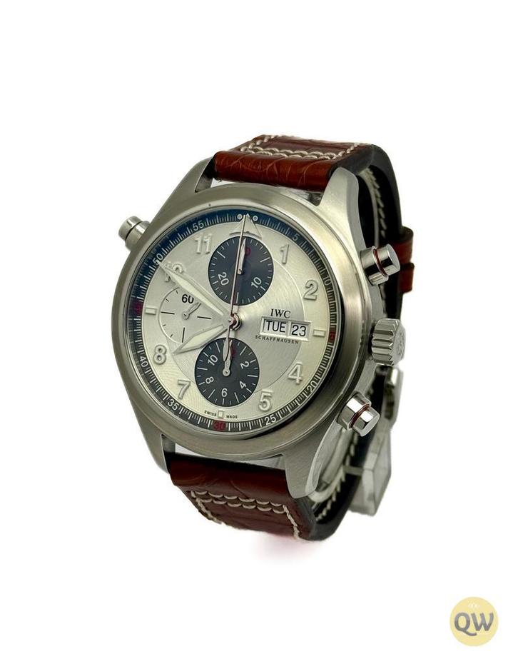 IWC Pilot’s Watch Double Chronograph Spitfire, Sieraden, Tassen en Uiterlijk, Horloges | Heren, Polshorloge, Zo goed als nieuw