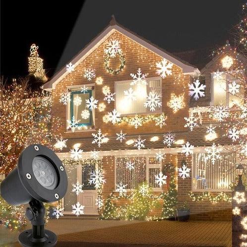 Led lichteffect projector - sneeuwvlokken - Wisselbare, Diversen, Kerst, Ophalen of Verzenden
