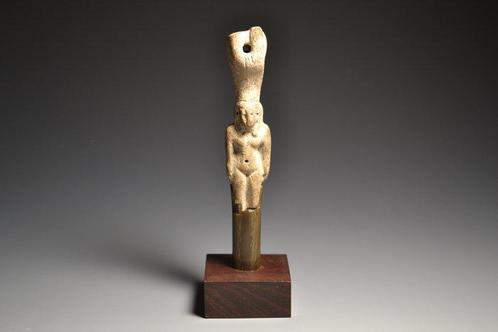 Oude Egypte, derde tussenperiode Been Sistrum nijlpaard, Antiek en Kunst, Antiek | Overige Antiek