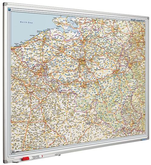 Whiteboard landkaart - België &amp; Luxemburg wegenkaart, Zakelijke goederen, Kantoor en Winkelinrichting | Kantoormeubilair en Inrichting