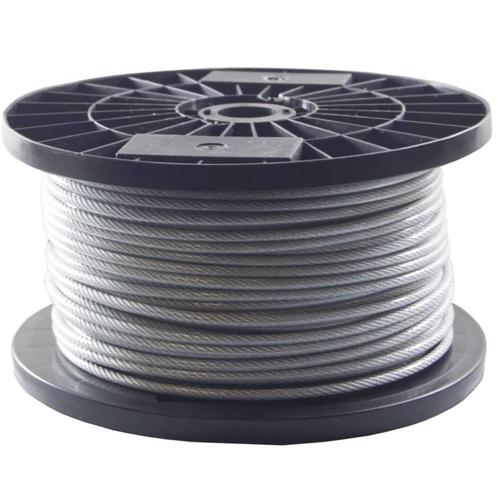 Staalkabel 3/4 mm geplastificeerd 50 meter op rol, Doe-het-zelf en Verbouw, IJzerwaren en Bevestigingsmiddelen, Verzenden