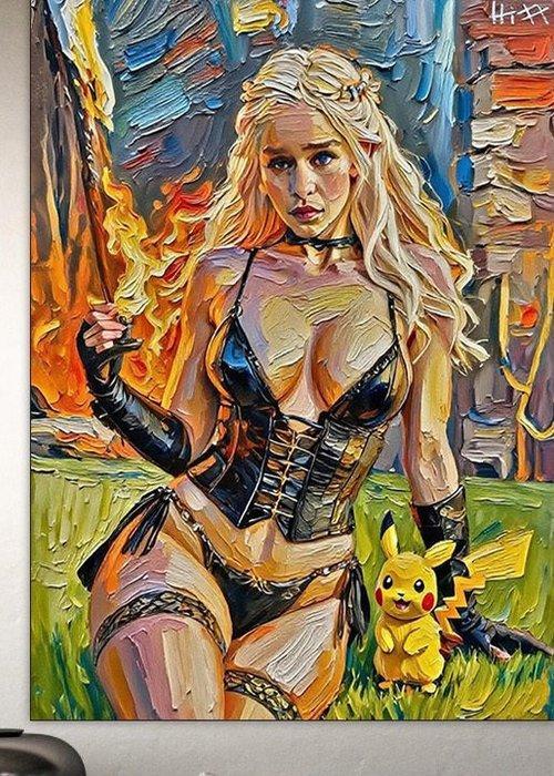 Jacob Hitt - Pikachu with Daenerys Targaryen of Game of, Spelcomputers en Games, Spelcomputers | Overige Accessoires