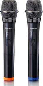 Lenco - MCW-020BK - Set van 2 draadloze Microfoons, Muziek en Instrumenten, Microfoons, Nieuw, Verzenden