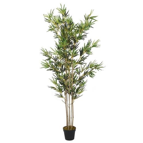 vidaXL Kunstplant bamboe 1380 bladeren 200 cm groen, Huis en Inrichting, Woonaccessoires | Kunstplanten en Kunstbloemen, Nieuw