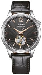 Citizen NH9131-14E Mechanical Open Hearth horloge, Staal, Verzenden, Nieuw, Polshorloge