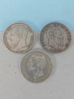 België, Italië, Spanje. 5 francs, 5 lire, 5 pesetas