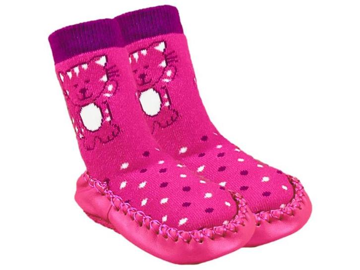 Baby Slofjes - Meisjes Pantoffels - Katjes - Roze, Kinderen en Baby's, Kinderkleding | Schoenen en Sokken, Verzenden