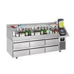 GGM Gastro | Bar & Dranken koelwerkbank - 1600x600mm - 235 |, Verzenden, Nieuw in verpakking