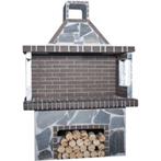 Stenen barbecue black firebrick & blackstone-karystos, Huis en Inrichting, Nieuw, Ophalen of Verzenden