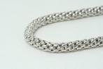 Halsketting - 18 karaat Witgoud - Zilveren collier, Sieraden, Tassen en Uiterlijk, Kettingen, Nieuw