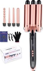 RAVEG Keramische krultangset Roze/ zwart, Ophalen of Verzenden, Zo goed als nieuw