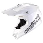 Scorpion VX-16 Evo Air Solid Wit-Wit Crosshelm, Motoren, Kleding | Motorhelmen, XS, Nieuw met kaartje, Overige merken, Heren