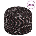 vidaXL Boot touw 8 mm 25 m polypropyleen zwart, Verzenden, Nieuw