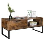 TV-Lowboard Hout en Metaal met Deuren en Open Vakken 106 cm, Verzenden, Nieuw