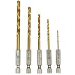 Hofftech 5-delige titanium boorset - duurzaam en compact..., Doe-het-zelf en Verbouw, Gereedschap | Boormachines, Ophalen of Verzenden