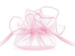 Organza Zakjes Roze 25cm 10st, Verzenden, Nieuw