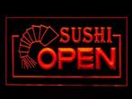 Sushi open neon bord lamp LED verlichting reclame lichtbak, Nieuw, Verzenden