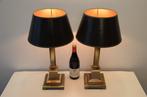 Herda - Tafellamp (2) - Paar chic XL kolomtafellampen -