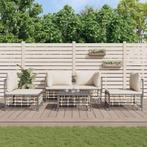 vidaXL 5-delige Loungeset met kussens poly rattan, Tuin en Terras, Verzenden, Nieuw, Rotan, Loungeset