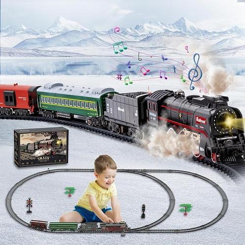 Elektrische Stoomtrein Set met Rook, Geluid en Verlichting, Diversen, Overige Diversen, Nieuw, Verzenden