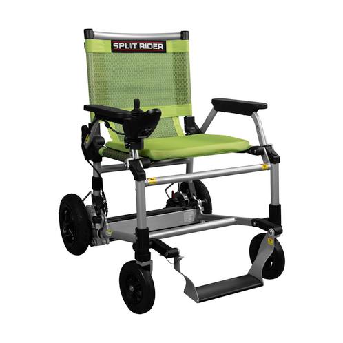 SplitRider - Lichtste Elektrische Rolstoel - Zilver/Groen, Diversen, Rolstoelen, Nieuw, Ophalen of Verzenden