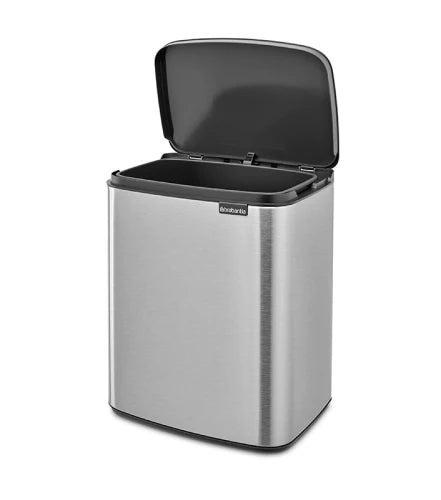 Brabantia afvalbak 12 liter mat RVS, Huis en Inrichting, Schoonmaakartikelen, Verzenden