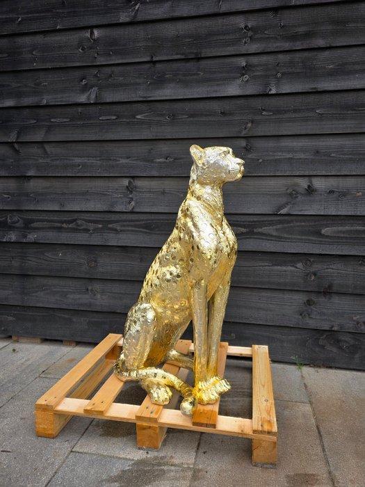 Beeld, XL Cheetah - 86 cm - Hars, Antiek en Kunst, Kunst | Designobjecten