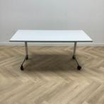 Tweedehands  verrijdbare klaptafel, 160x80 vm, grijs -, Huis en Inrichting, Ophalen of Verzenden, Gebruikt