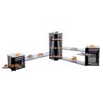 GGM Gastro | Etagère / Buffetstandaard van plexiglas - Zwart, Verzenden