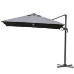 Parasol 3x3m Vrijdragende Parasol Alu Roma Parasol Met Solar, Tuin en Terras, Parasols, Nieuw, Verzenden