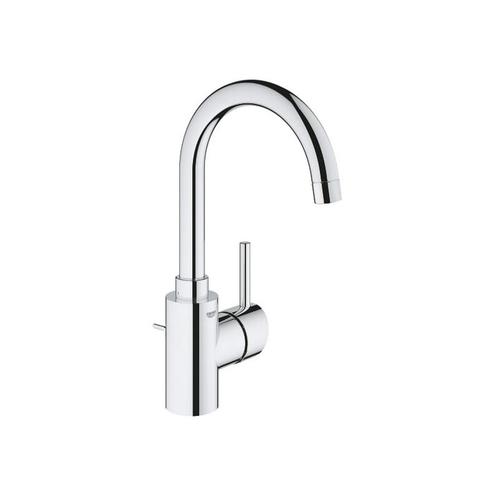 Grohe Concetto Wastafelkraan Met Waste Met Hoge Uitloop, Doe-het-zelf en Verbouw, Sanitair, Kraan, Nieuw, Chroom, Ophalen of Verzenden
