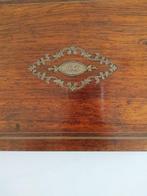 Schrijfhelling - Hout, Messing - Marqueterie, Antiek en Kunst