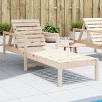 vidaXL Ligstoel 199,5x62x55 cm massief grenenhout, Verzenden, Nieuw