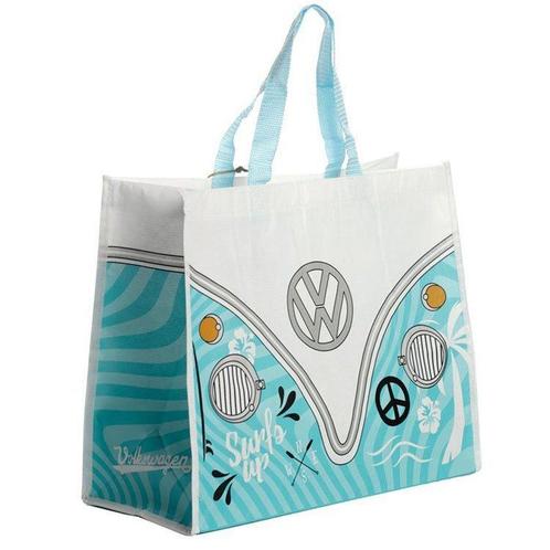 Boodschappentas Gerecycled Volkswagen T1 lichtblauw - Surf A, Sieraden, Tassen en Uiterlijk, Tassen | Schoudertassen, Blauw, Nieuw