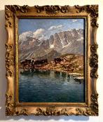Giuseppe Bonacina (1955) - Paesaggio di montagna con pascolo