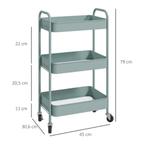 Multifunctionele Trolley Keukentrolley, 3 Planken, 4 Wielen,, Verzenden, Nieuw