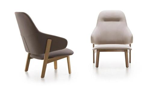 Fornasarig Wolfgang designmeubilair bij Project Meubilair, Huis en Inrichting, Fauteuils, Nieuw, Hout, Leer, Metaal, Stof, Ophalen of Verzenden