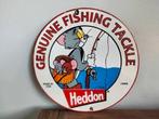 Heddon fishing tackle - Reclamebord - Emaille, Antiek en Kunst