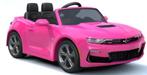 Kinderauto CHEVROLET CAMARO SS,  roze, 12V, leder, RC NIEUW