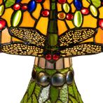Tiffany tafellamp met verlichte voet – libelle in, Verzenden, Nieuw