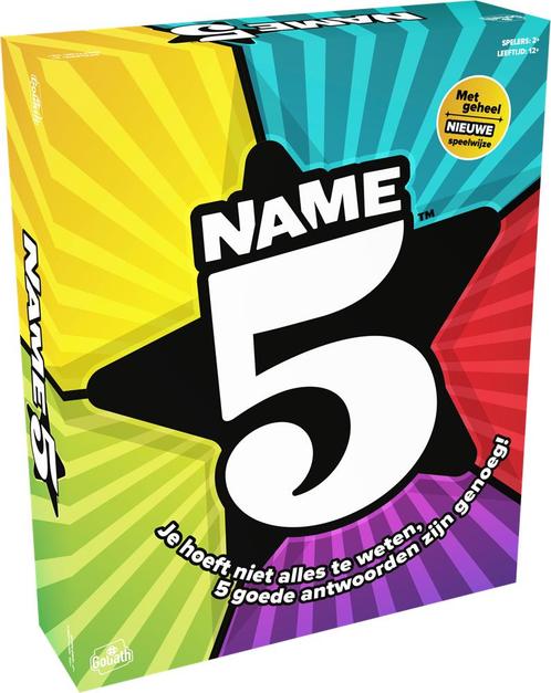 Name 5 - Boardgame (Refresh) | Goliath - Gezelschapsspellen, Hobby en Vrije tijd, Gezelschapsspellen | Bordspellen, Nieuw, Verzenden